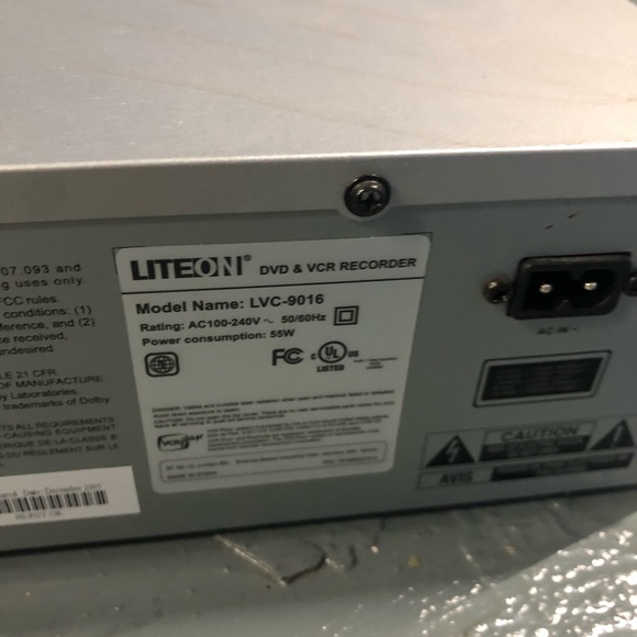 Lite on LVC 9016G BJR dvd recorder combo player - Picture 6 of 7